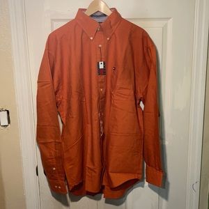 Tommy Hilfiger long sleeve button up shirt sz Lg